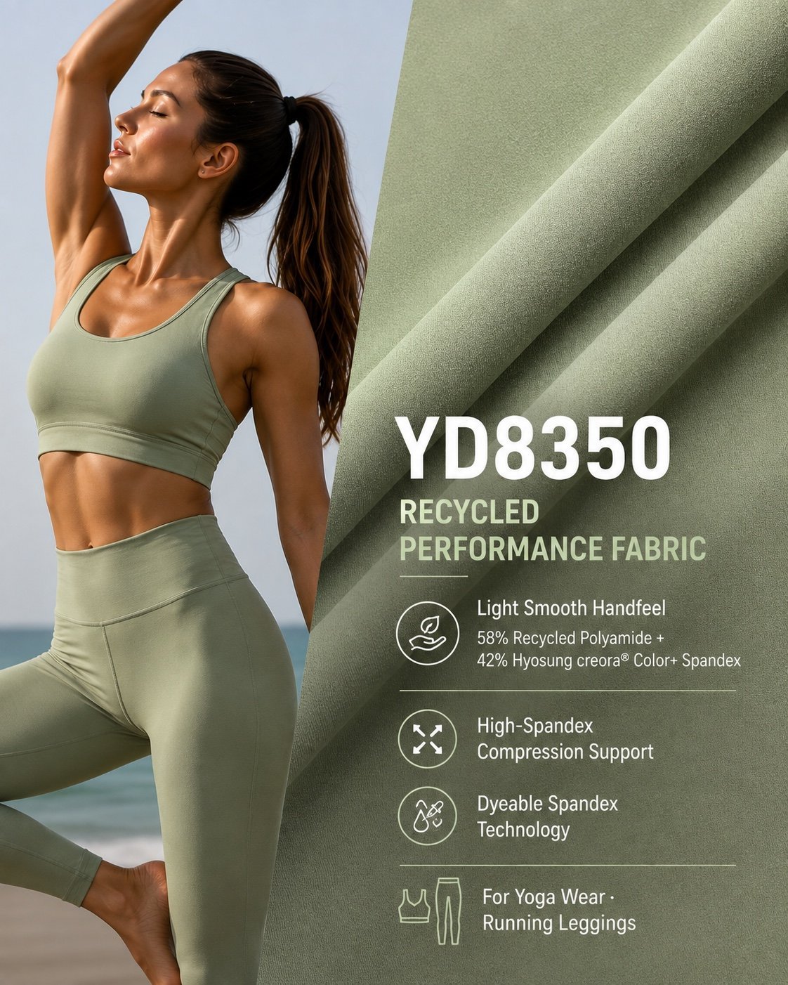 YD8350 product information and fabric image